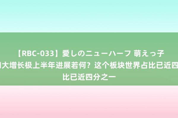 【RBC-033】愛しのニューハーフ 萌えっ子ゆか 四大增长极上半年进展若何？这个板块世界占比已近四分之一