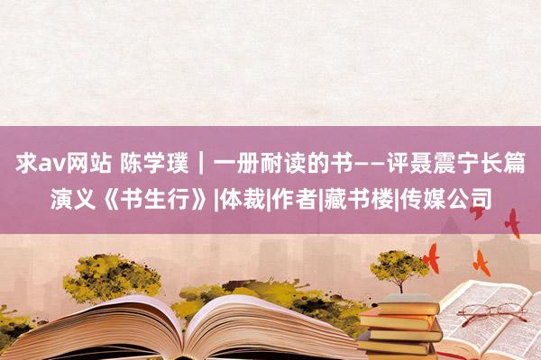 求av网站 陈学璞｜一册耐读的书——评聂震宁长篇演义《书生行》|体裁|作者|藏书楼|传媒公司