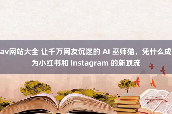 av网站大全 让千万网友沉迷的 AI 巫师猫，凭什么成为小红书和 Instagram 的新顶流