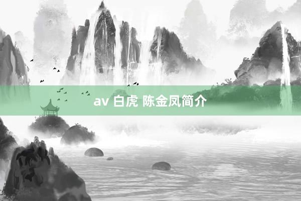 av 白虎 陈金凤简介